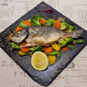 Дорадо-гриль с тыквой-гриль